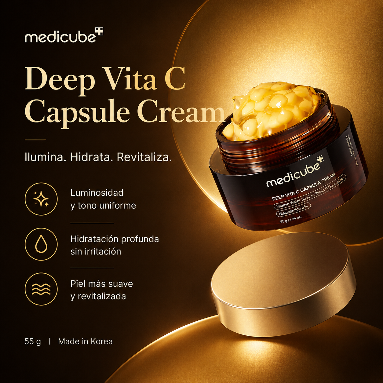 Crème visage Deep Vita C Capsule Cream Medicube 55 g
