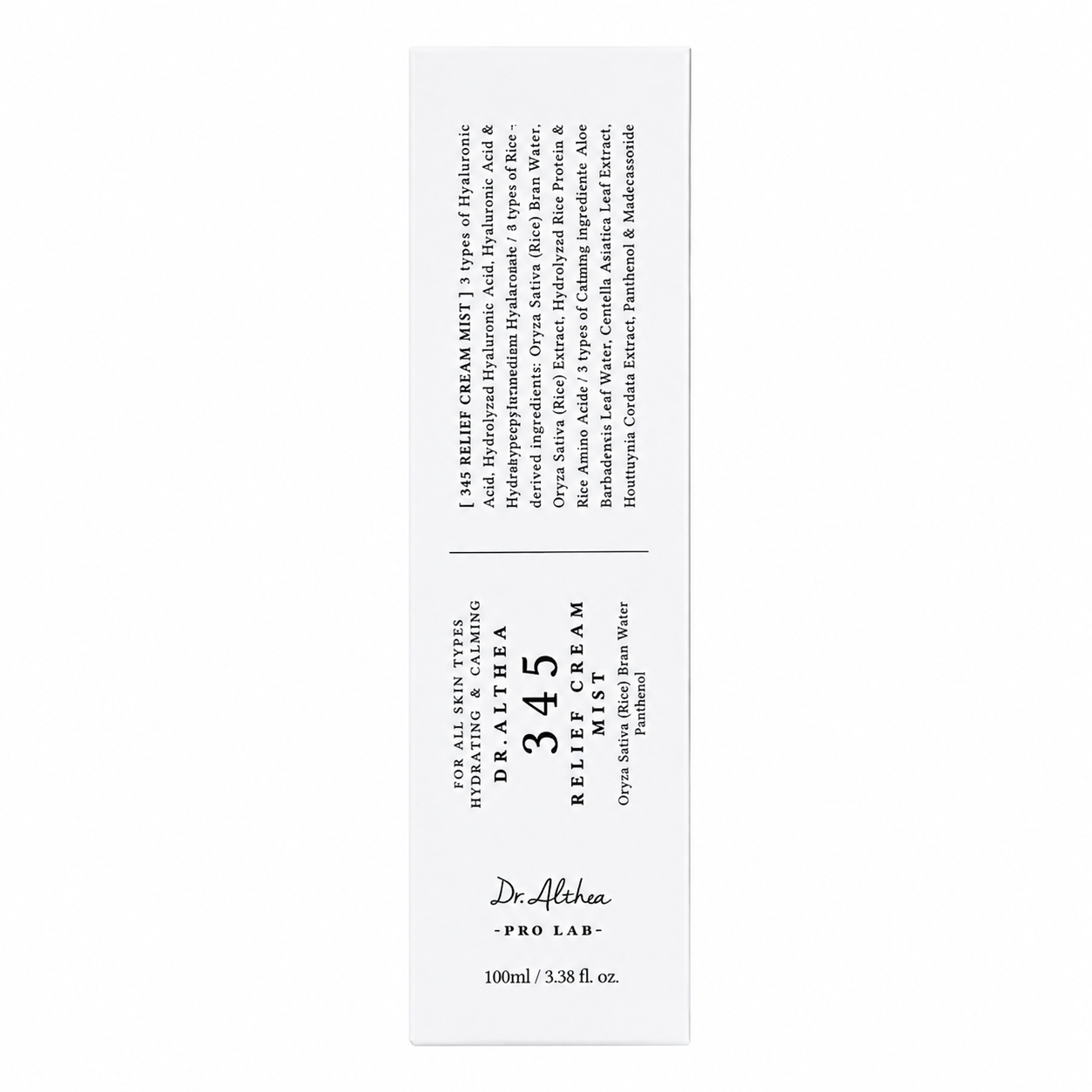 Brume faciale 345 Relief Cream Mist Dr. Althea 100 ml