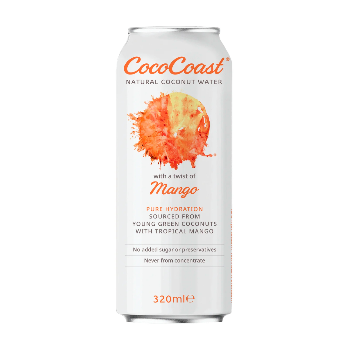 Eau de Coco Mangue COCOCOAST 320 ml