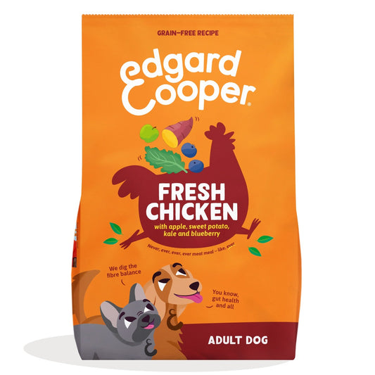 Croquettes pour chiens Poulet fermier Edgard & Cooper 1 kg