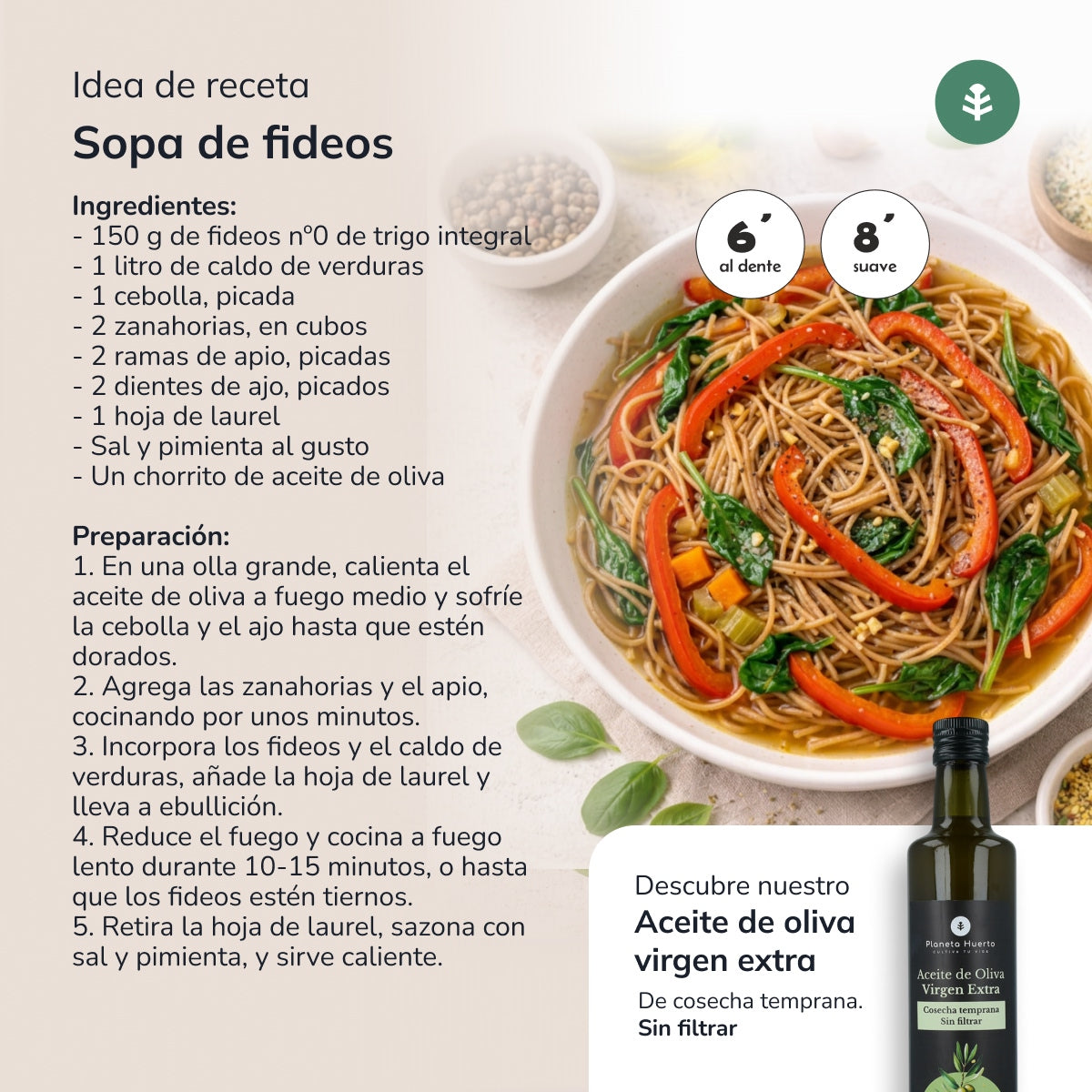 Pâtes n° 0 au blé complet ECO Planeta Huerto 5 kg
