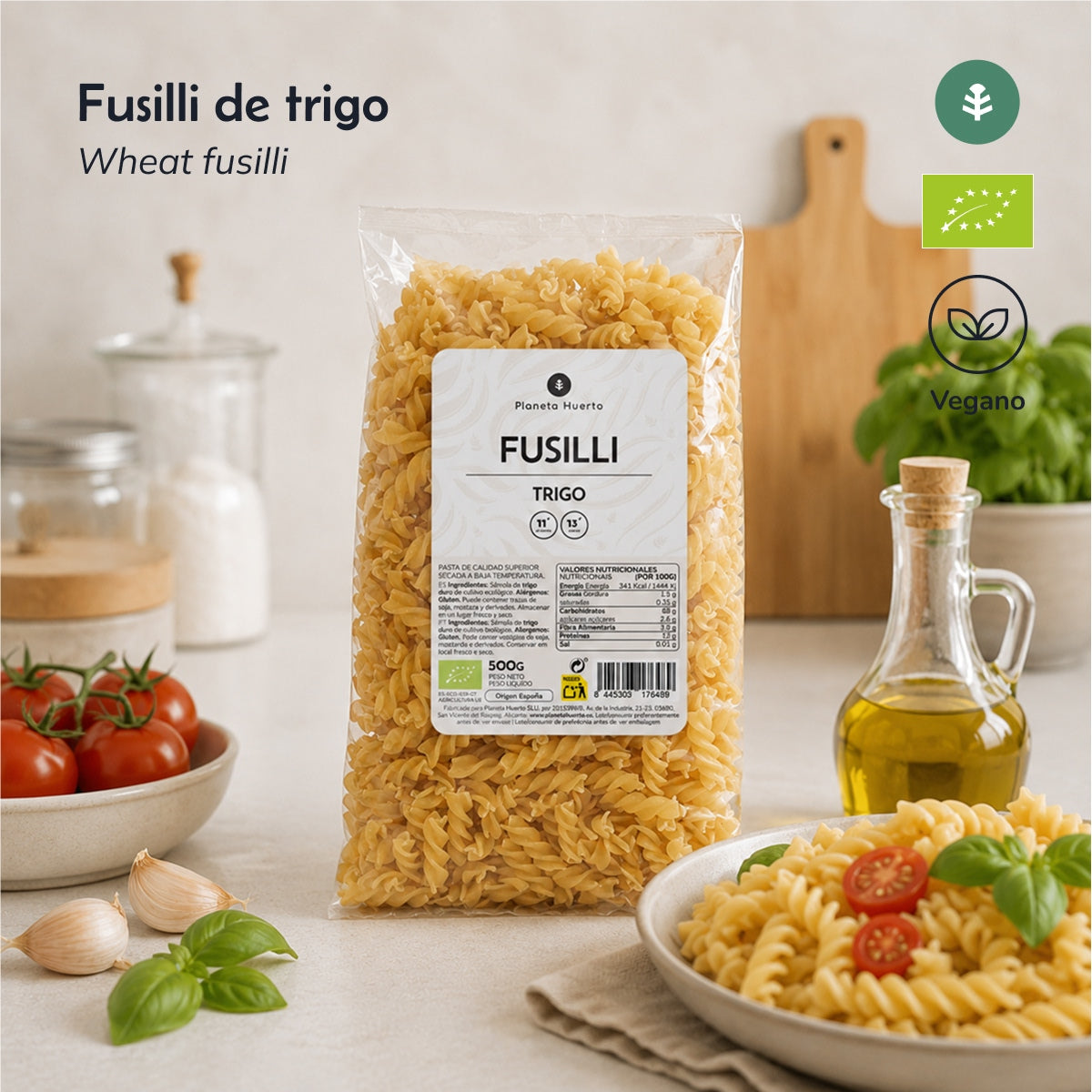 Fussilli de blé ECO Planeta Huerto 5 kg