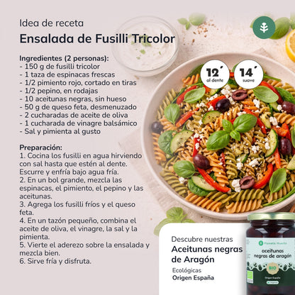 Fusilli tricolores ECO Planeta Huerto 5 kg