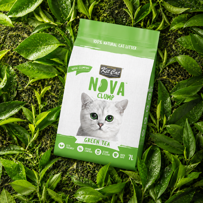 Kit Cat Arena Eco SoyaClump - Green Tea 7 L Litière pour chat