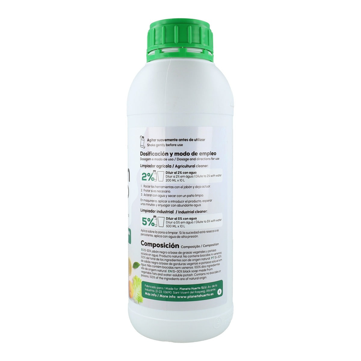 Pack Jabón Potásico Negro 1L + Aceite de Neem 1L Planeta Huerto