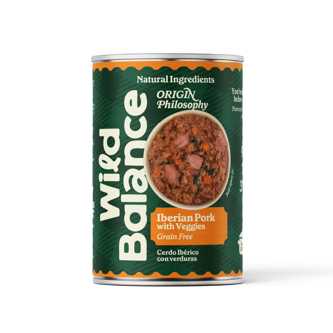 Boîte de porc et légumes BARF pour chiens Wild Balance 400 g