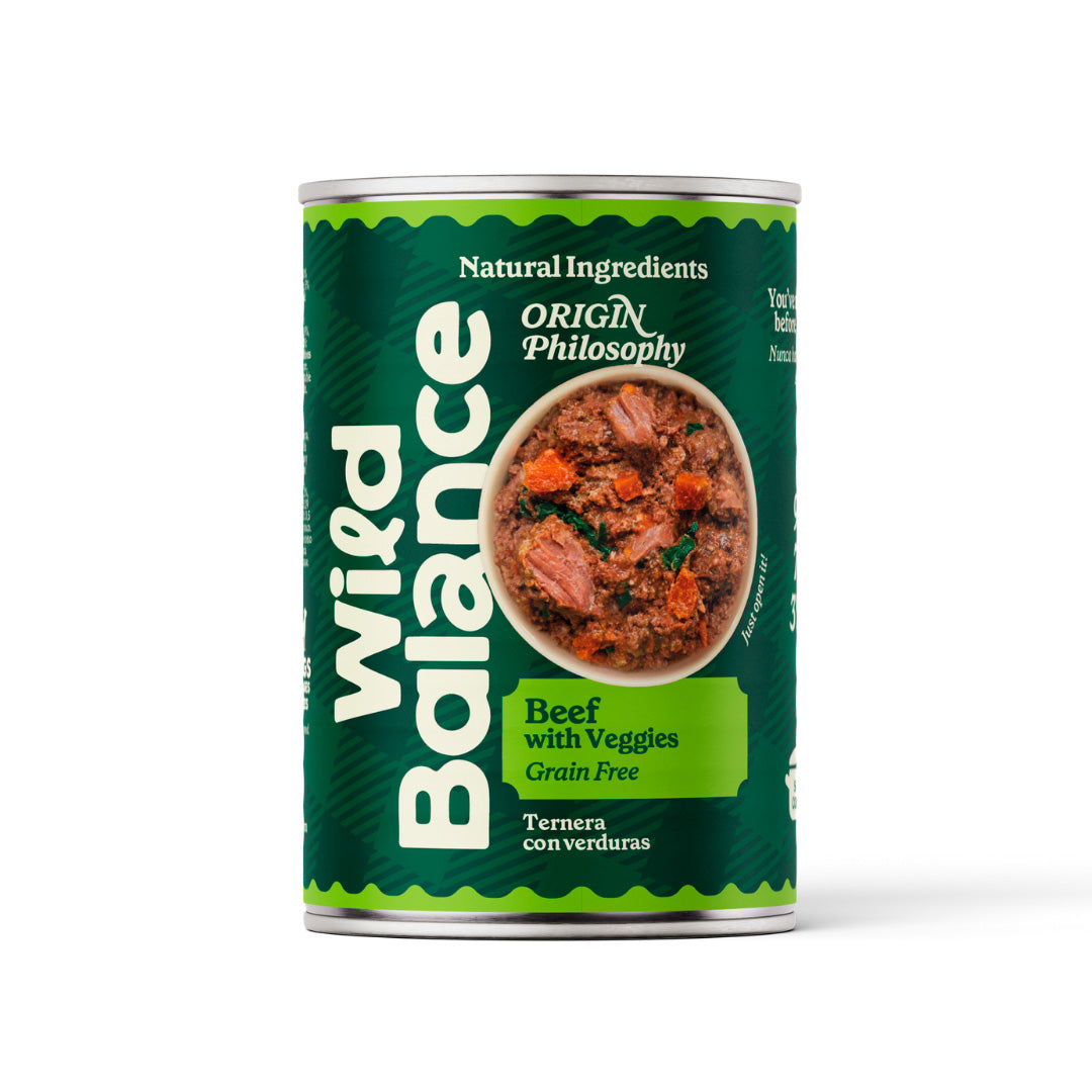 Boîte de bœuf BARF pour chiens Wild Balance 400 g