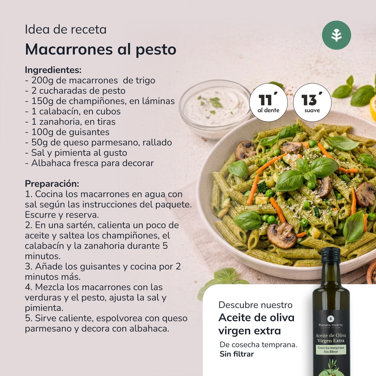 Macaroni de blé ECO Planeta Huerto 500gr
