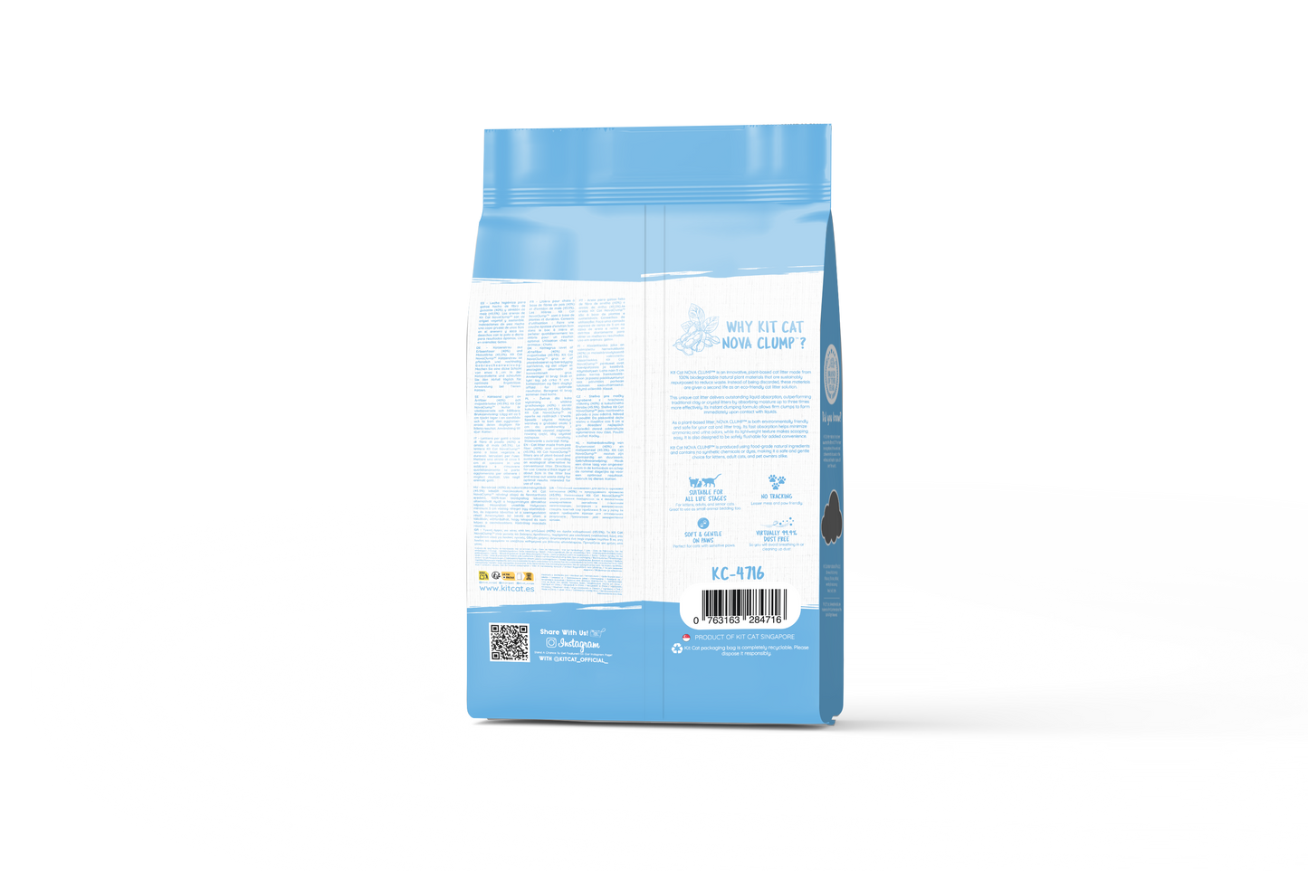 Kit Cat Arena Eco SoyaClump - Kitten Baby Powder 7 L Litière pour chat