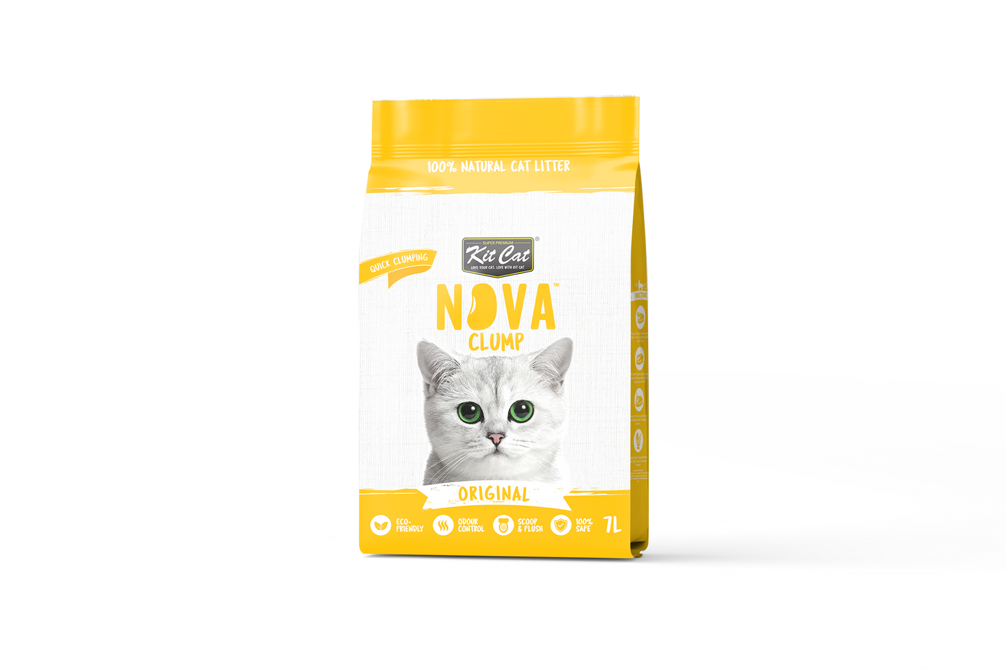 Kit Cat Arena Eco SoyaClump - Original 7 L Litière pour chat