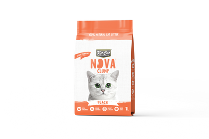 Kit Cat Arena Eco SoyaClump - Peach 7 L Litière pour chat