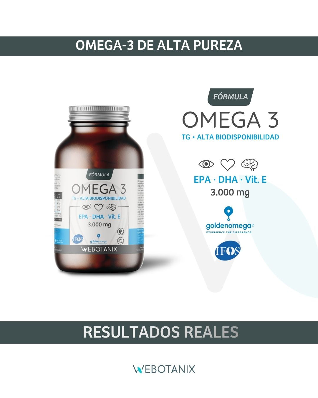 Omega 3 Formule Golden Omega WeBotanix 90 perles