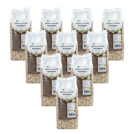 Lot de 10 paquets de quinoa tricolore ECO Planeta Huerto 500 g