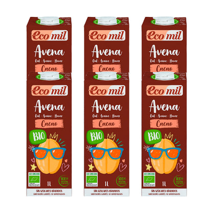 Pack 6 x Boisson à l'avoine Choco NaturGreen 1 L