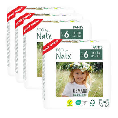 Lot de couches Bragapañal n° 6 Naty 16+ kg 36 unités