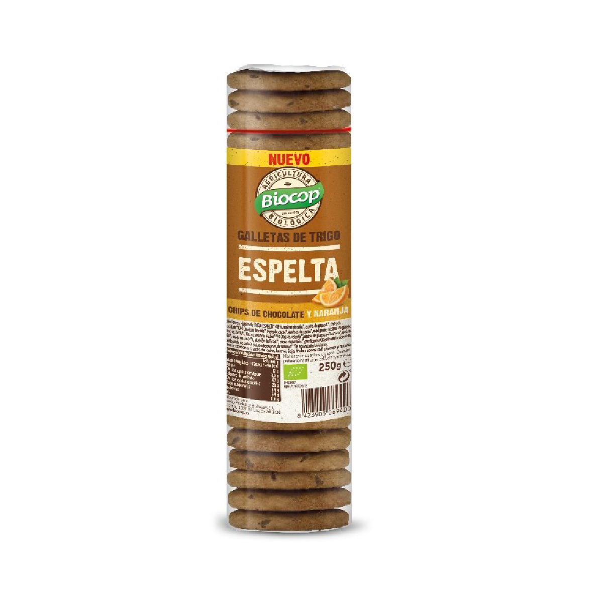 Biscuits à l'épeautre avec pépites de chocolat et orange Bio Biocop 250 g