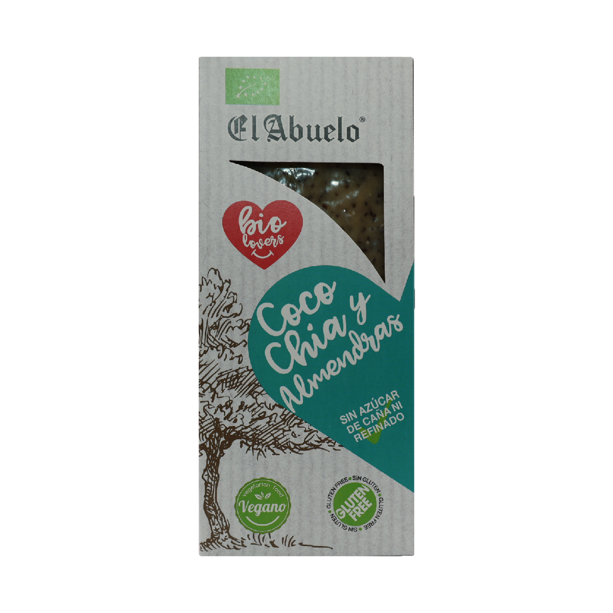 Nougat végétalien à la noix de coco, au chia et aux amandes  ECO El Abuelo, 200 g