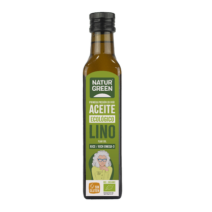 Huile de lin bio NaturGreen, 250 ml