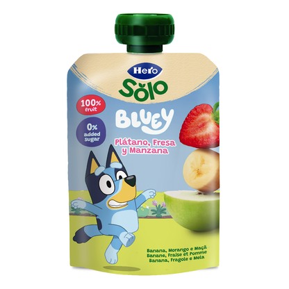 Bol de yaourt banane fraise pomme Hero 100 g