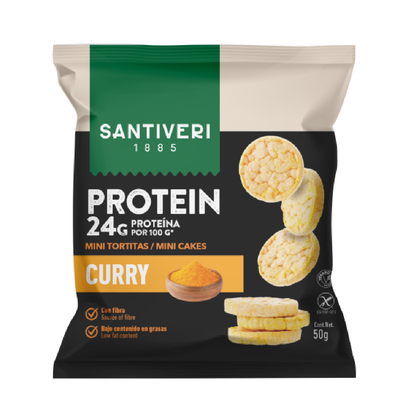 Mini crêpes protéinées au curry SANTIVERI 50 g