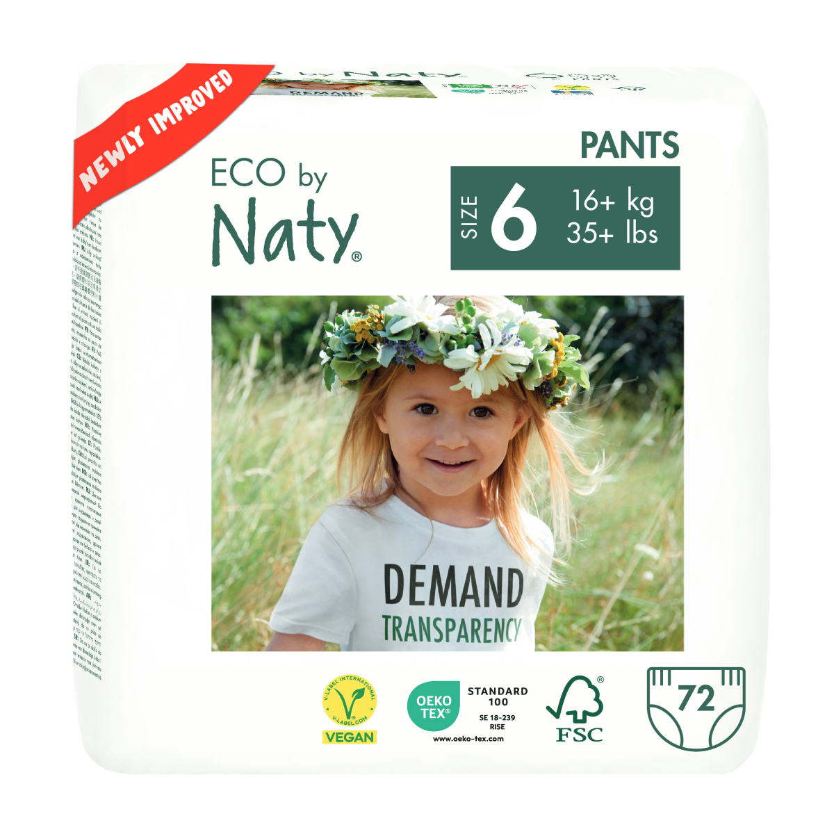 Culottes de protection Naty n° 6 16+ kg, 18 unités
