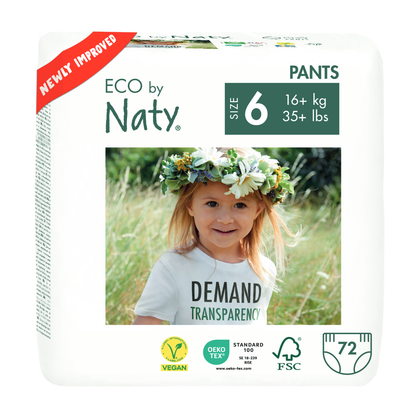 Culottes de protection Naty n° 6 16+ kg, 18 unités