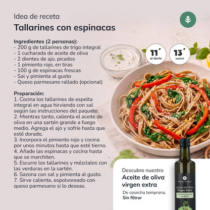 Tagliatelles de blé entier ECO Planeta Huerto 500gr