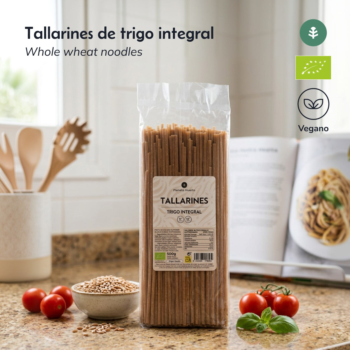Tagliatelles de blé entier ECO Planeta Huerto 500gr