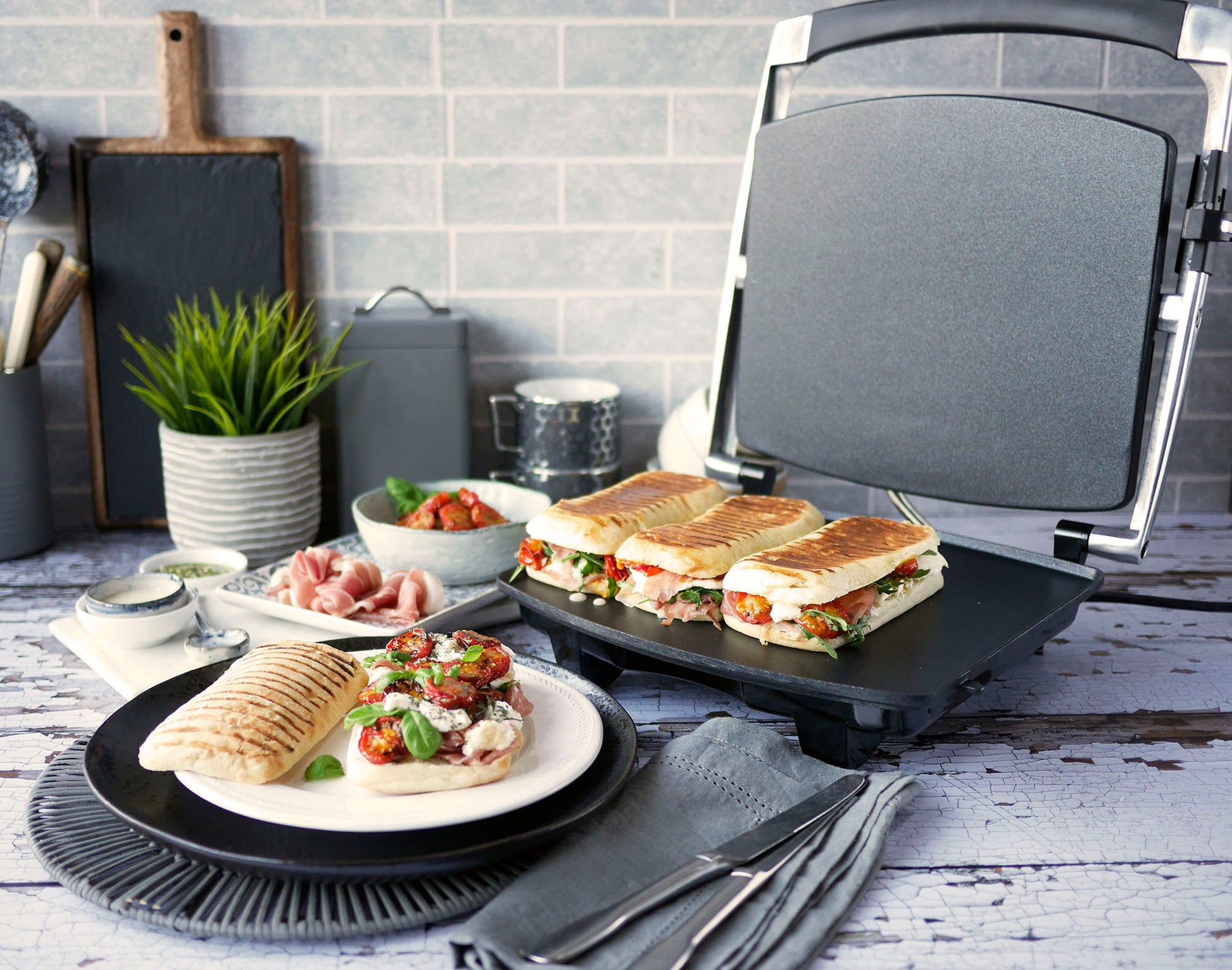 Breville VST026X Grille-pain Panini grande taille