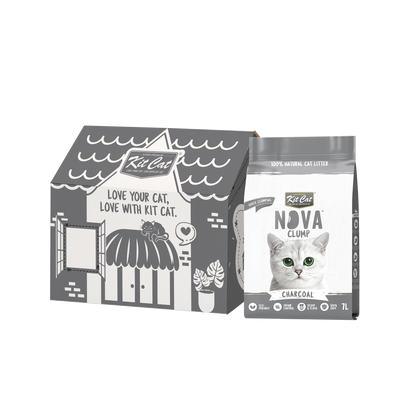 Kit Cat Arena Eco SoyaClump - Charcoal 7 L Litière pour chat