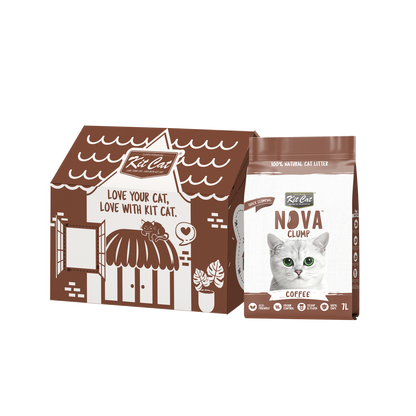 Kit Cat Arena Eco SoyaClump - Coffee 7 L Litière pour chat
