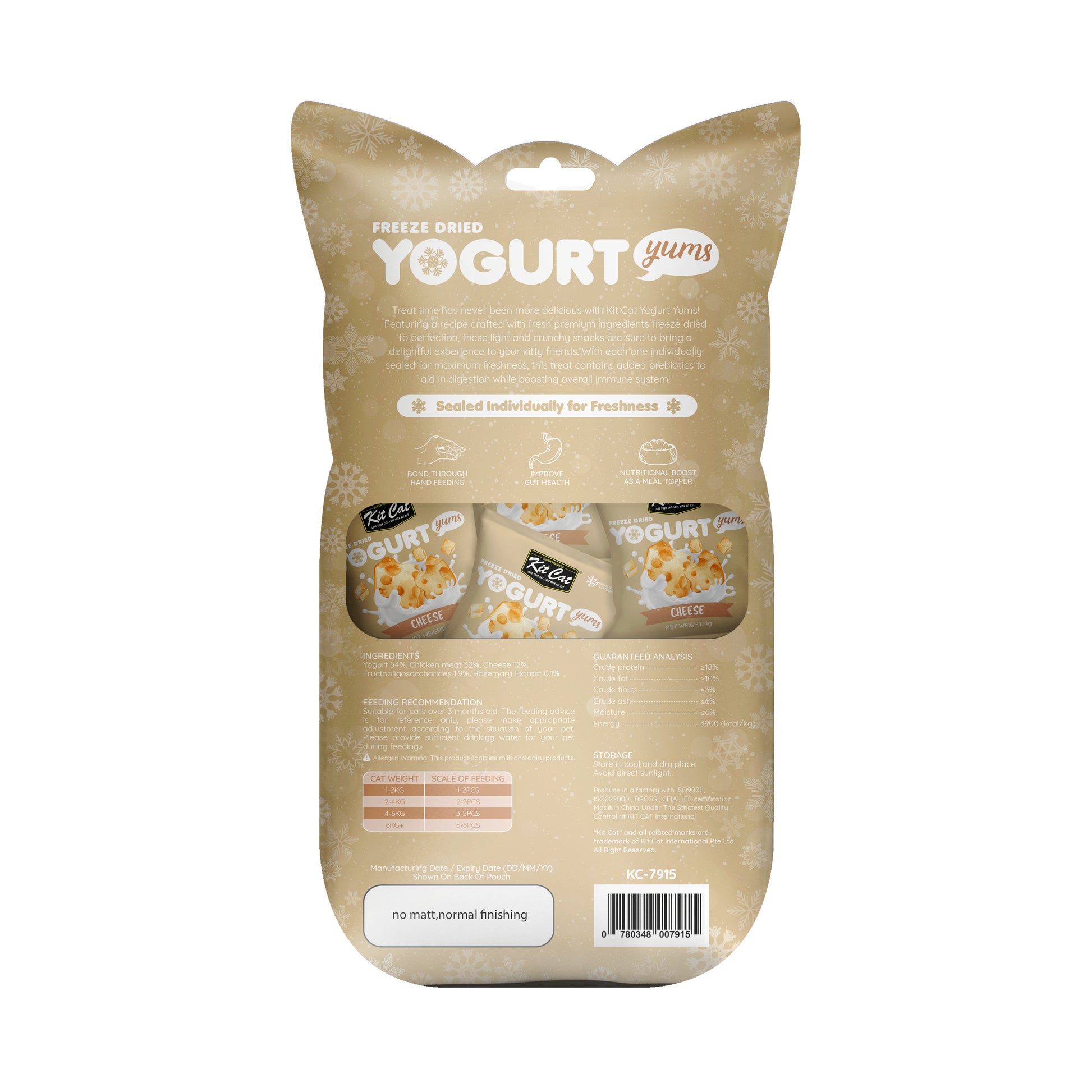 Kit Cat Yogurt Yums Lyophilisé Fromage 10g (10 unités)