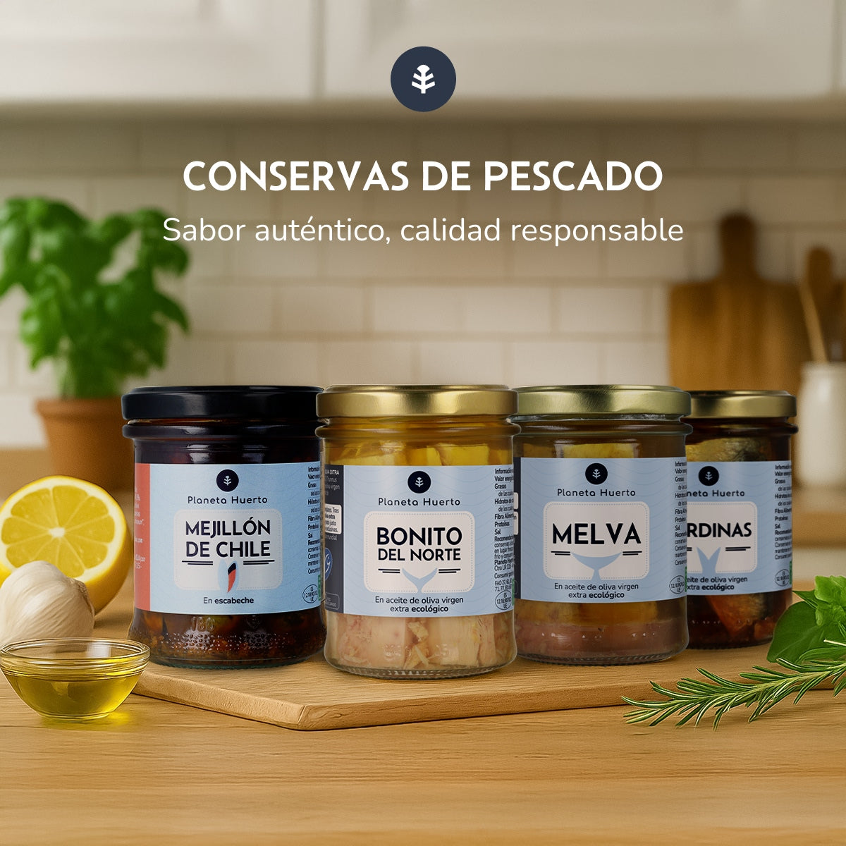 Caballa en aceite de oliva virgen extra ECO Planeta Huerto 190 g