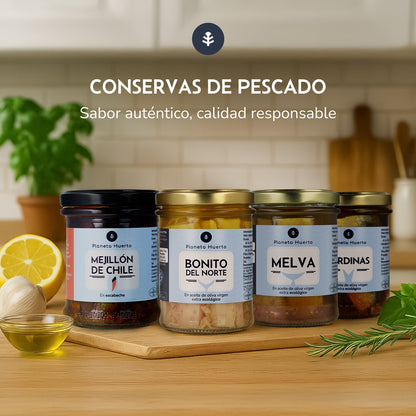 Caballa en aceite de oliva virgen extra ECO Planeta Huerto 190 g