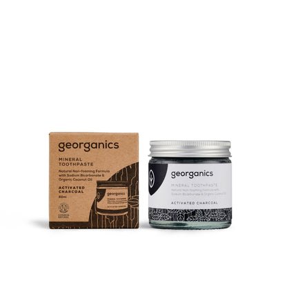 Dentífrico con Aceite de Coco y Carbón activado Georganics 120 ml