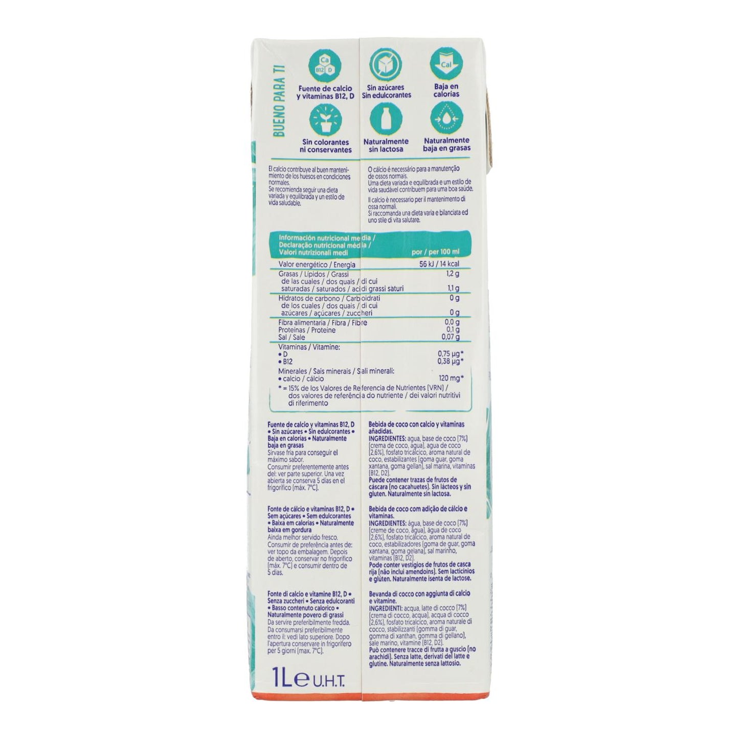 Pack 6x Boissons Coco Sans Sucre Alpro 1 Litre