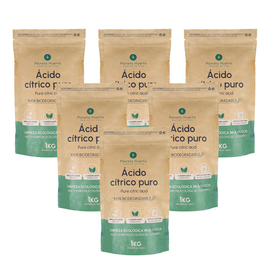 Pack 6xÁcido cítrico Planeta Huerto 1 Kg