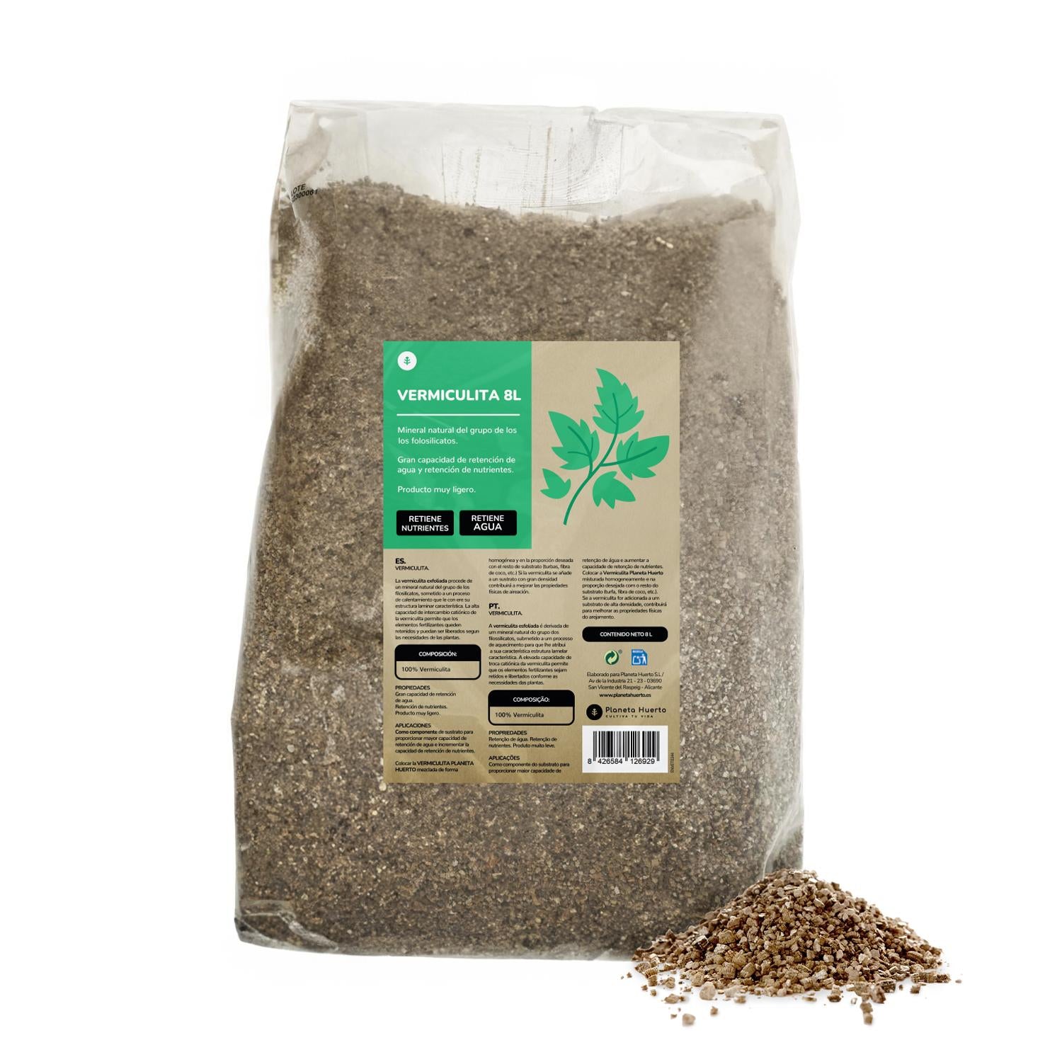 Vermiculita Planeta Huerto 8 Litros