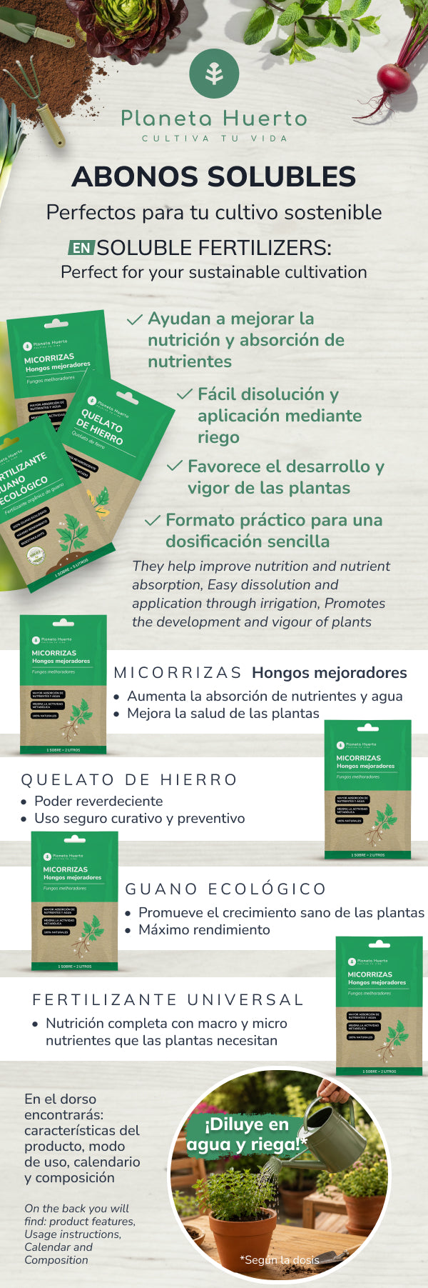 Engrais Guano eco Planeta Huerto sachet pour 5 L