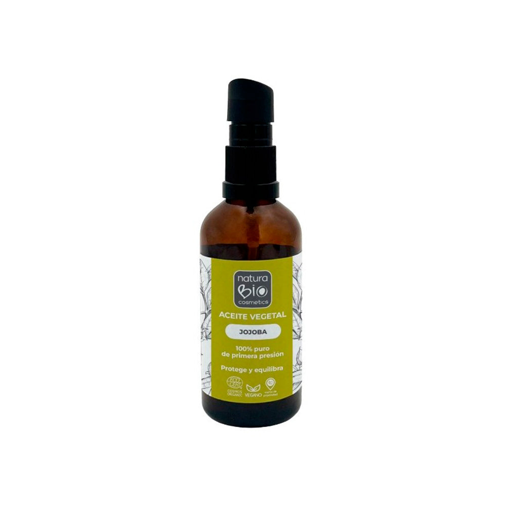 Huile végétale de jojoba bio Naturabio, NATURABIO, 50 ml