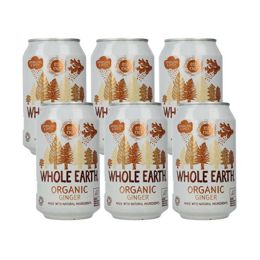 Pack x6 Refresco Jenigibre Whole Earth 330ml