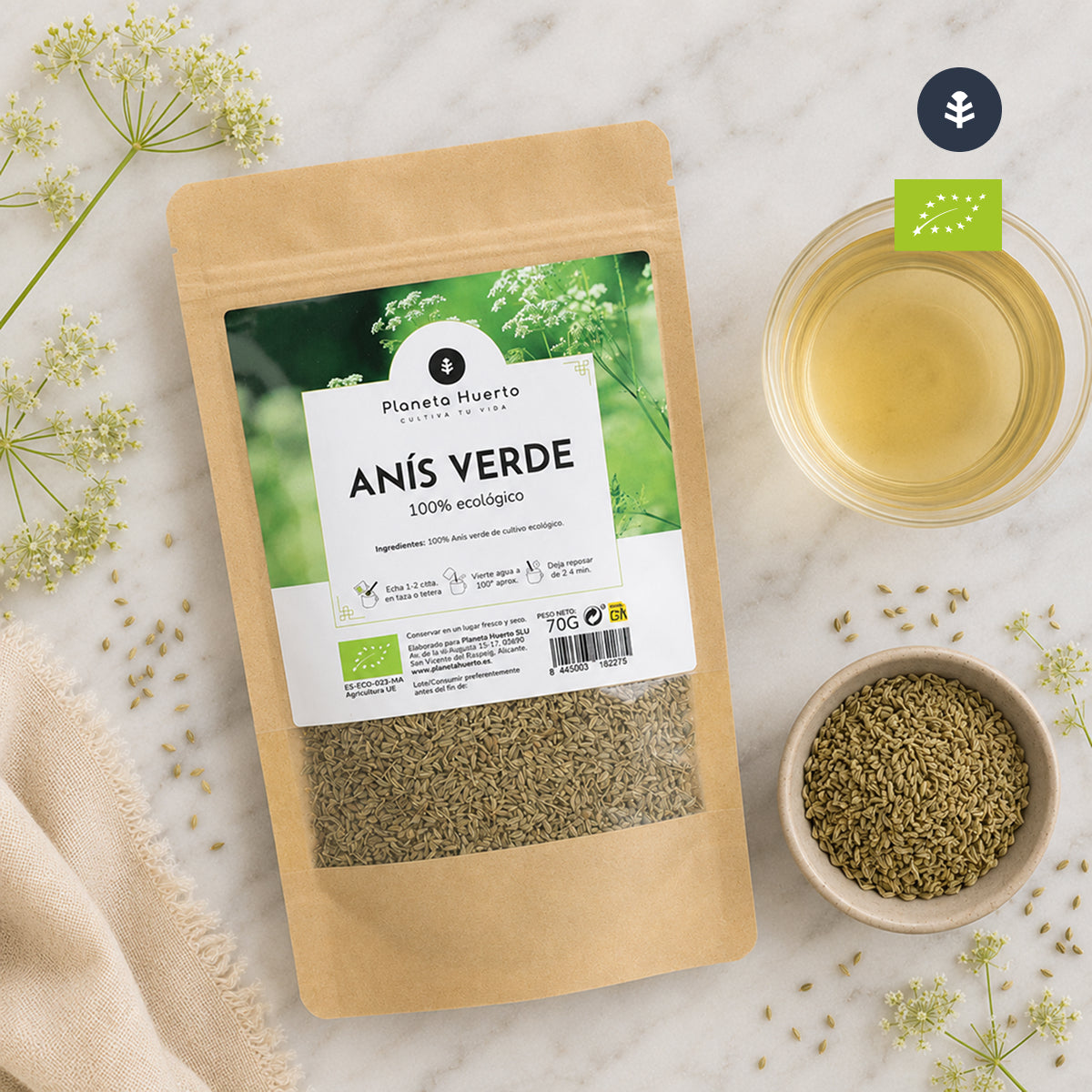 Anis vert en grain ECO Planeta Huerto 70g
