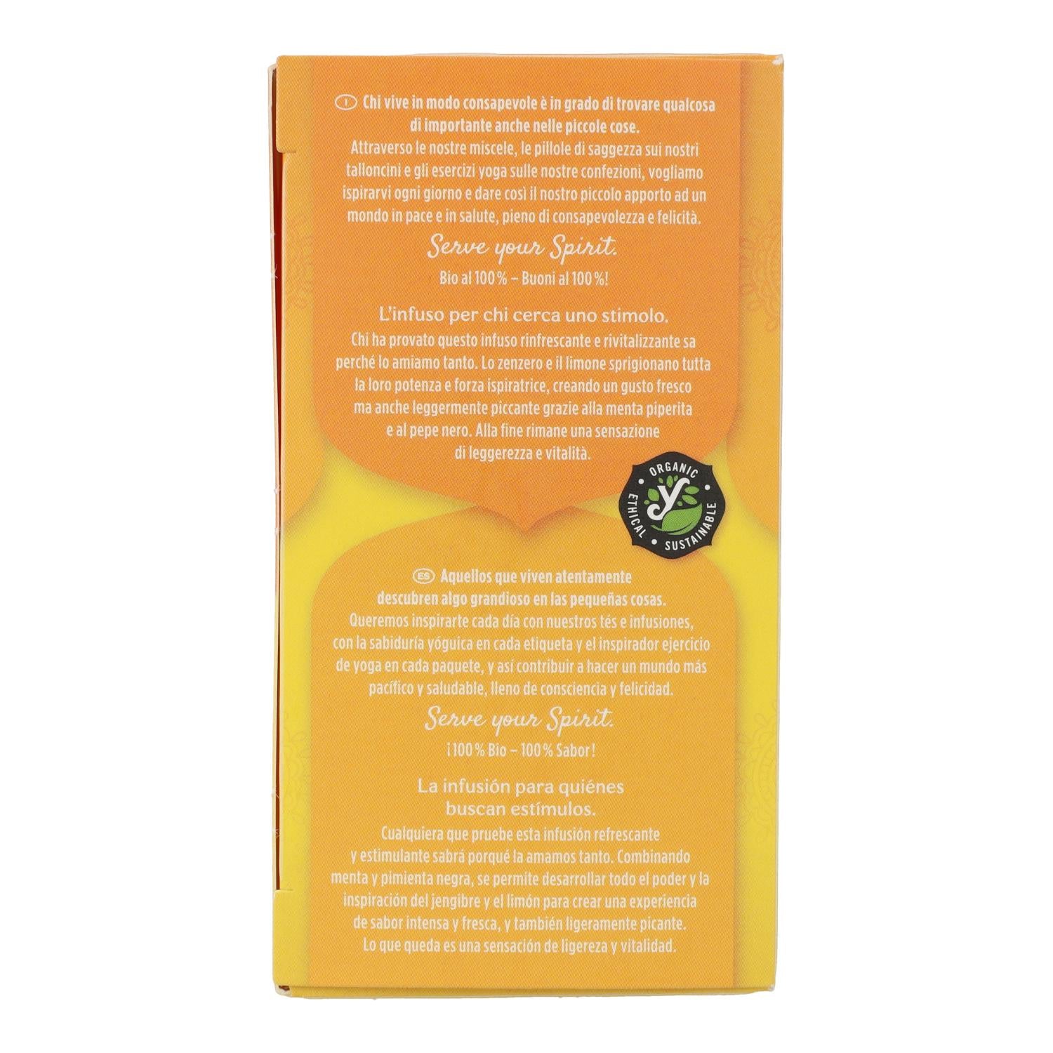 Yogi Tea BIO Jengibre y Limón, 17 bolsitas