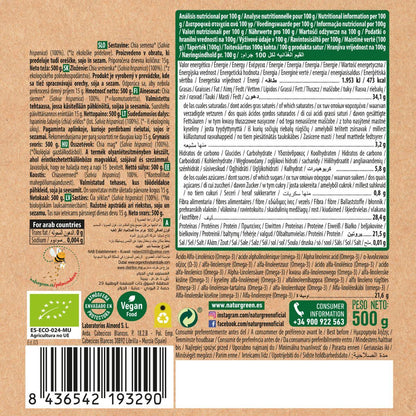 Semillas de Chia Bio, NaturGreen, 500 g