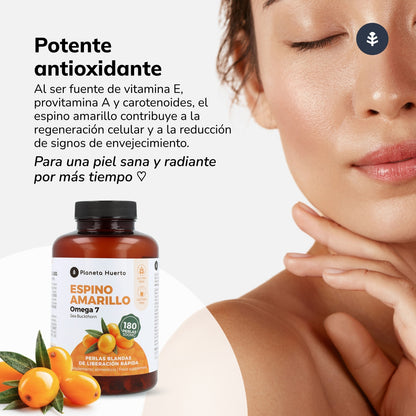FBA Omega 7 Espino Amarillo Planeta Huerto 180 Perlas