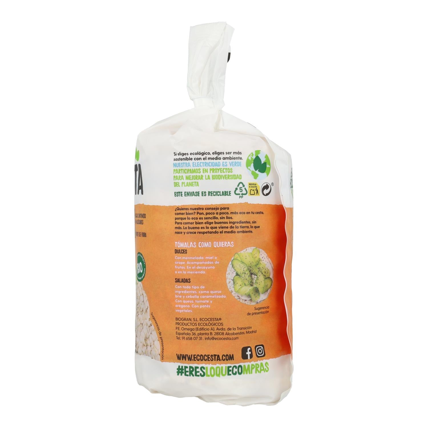 Tortitas de Arroz y Avena Bio Ecocesta 115 g