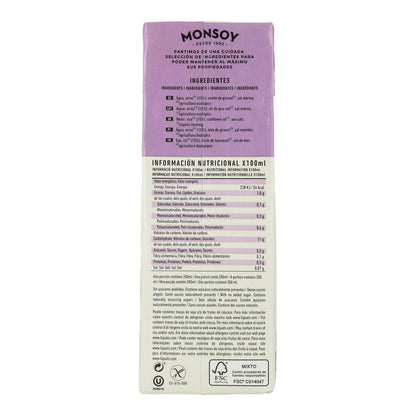 Bebida vegetal de Arroz Bio Monsoy 1 L