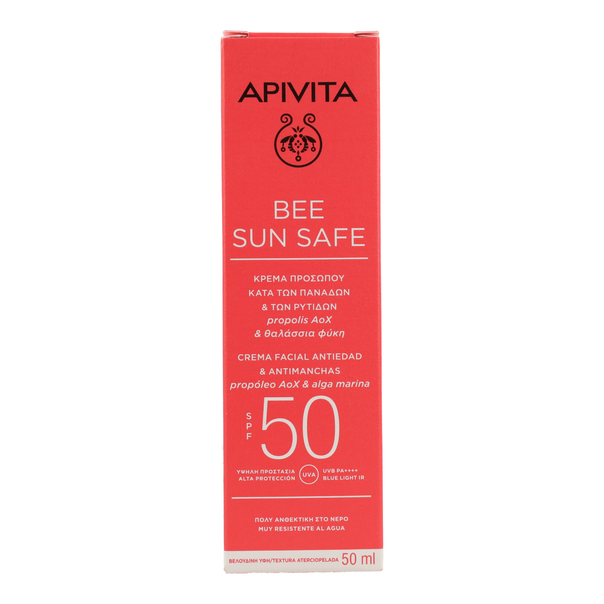 Crème solaire anti-taches SPF50 Apivita 50 ml