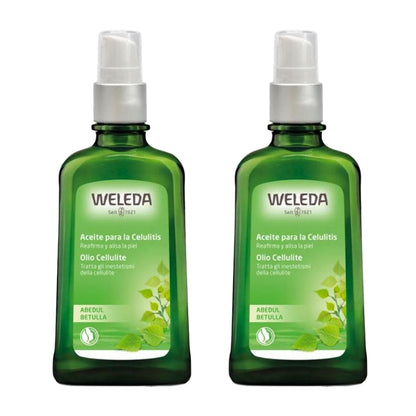 Duplo Abedul aceite anticelulítico 2x100 ml + REGALO Celulicup Weleda
