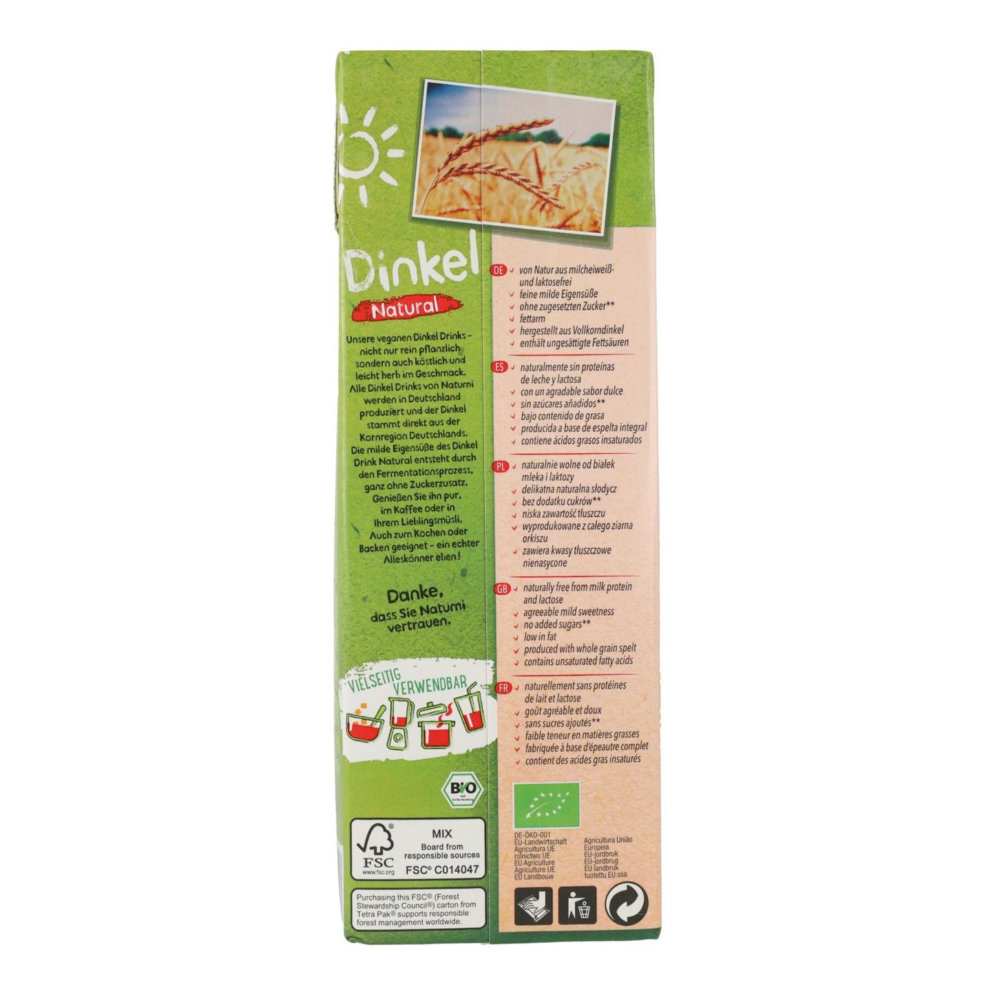 Pack 6L Bebida Espelta BIO Natumi
